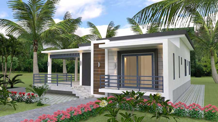 Ngắm những mẫu nhà mái bằng cấp 4 đẹp hút mắt - 2